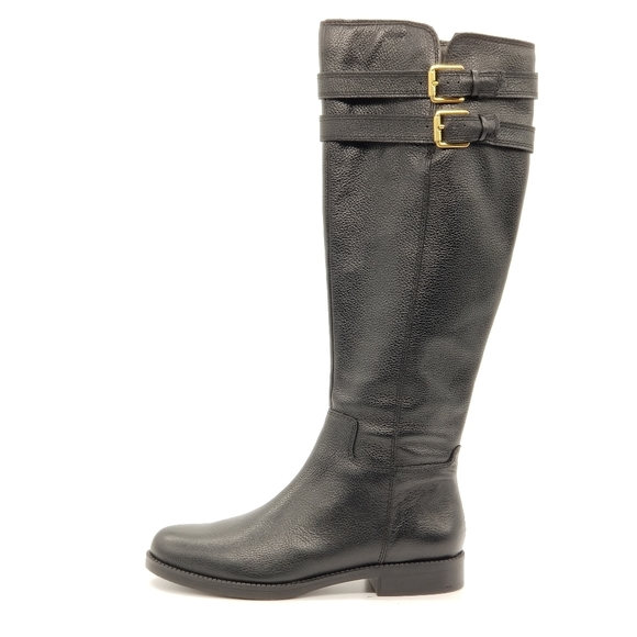 NEW Franco Sarto Christoff Black Riding Boots Sz 7 - Picture 5 of 8